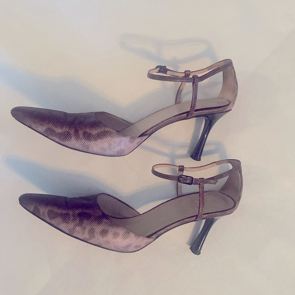 Reed Evins ankle strap heels